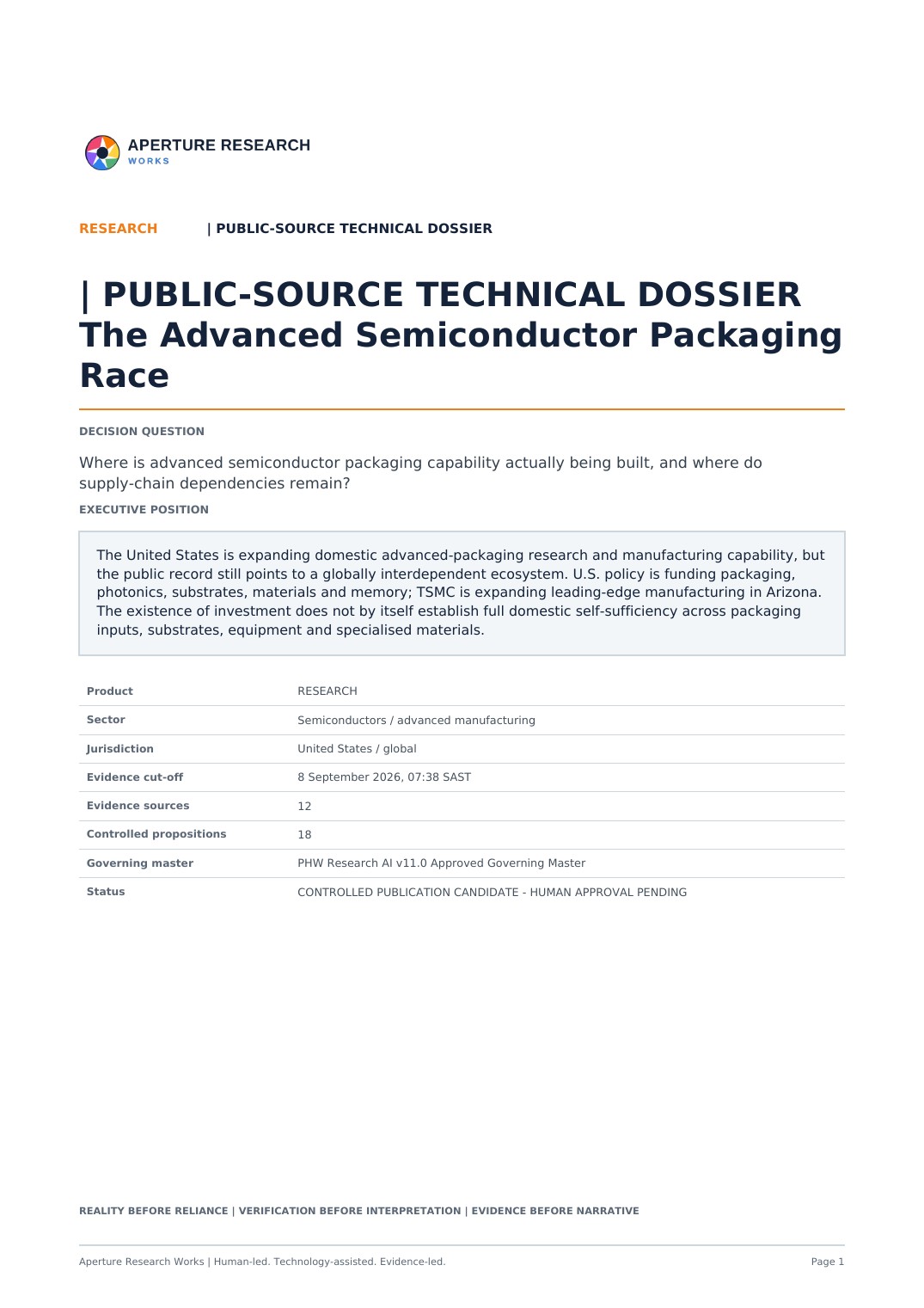 Cover of The Advanced Semiconductor Packaging Race